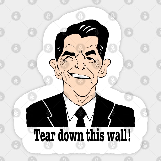 RONALD REAGAN FAN ART! Sticker by cartoonistguy